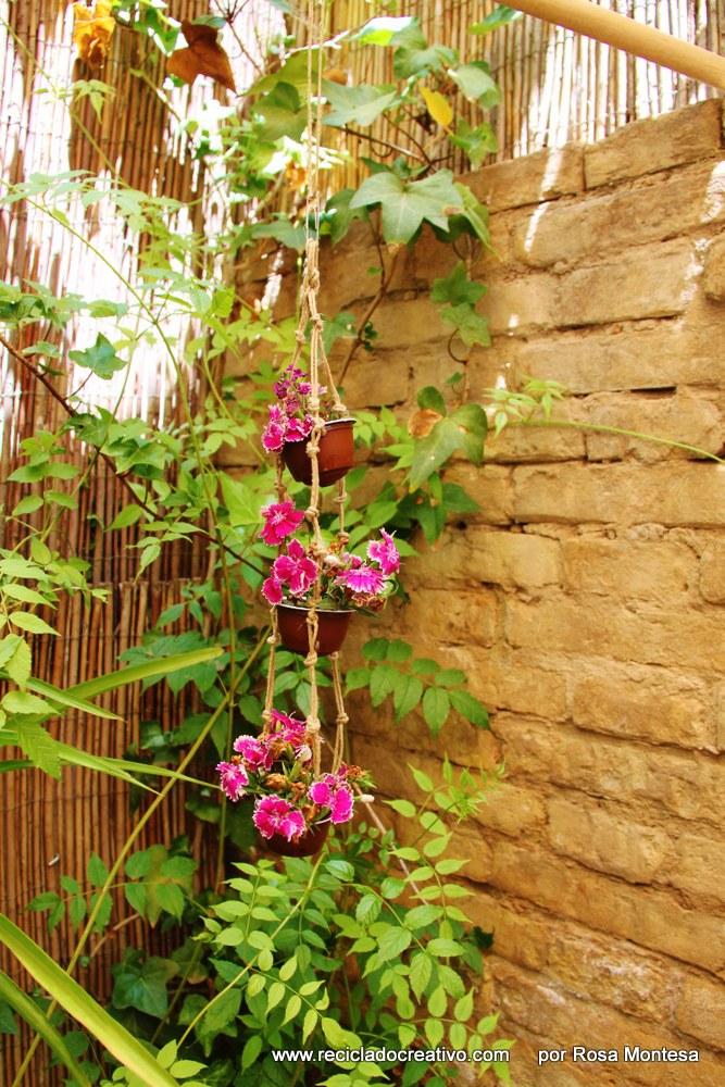 Cápsulas de café recicladas en maceteros decorativos