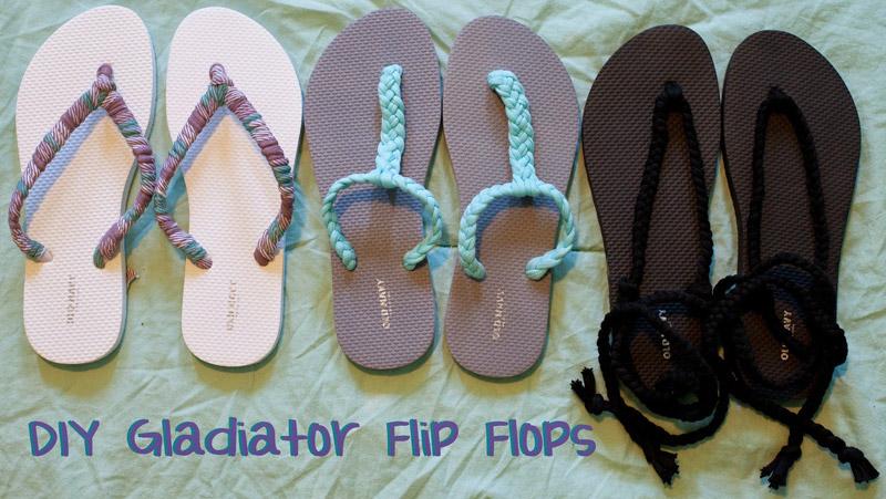 diy sandalias flip flop