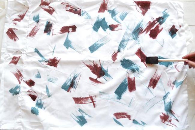 Cojines pintura pasos