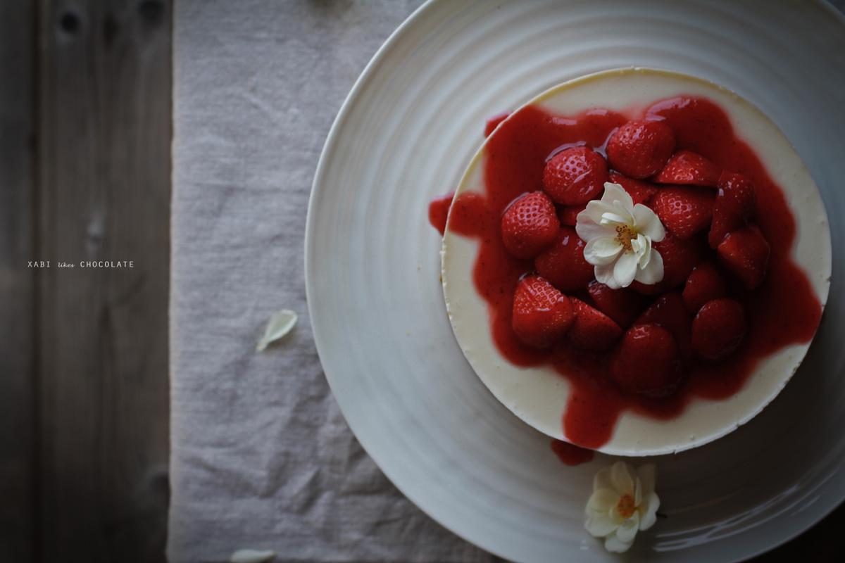 Cheesecake de chocolate blanco