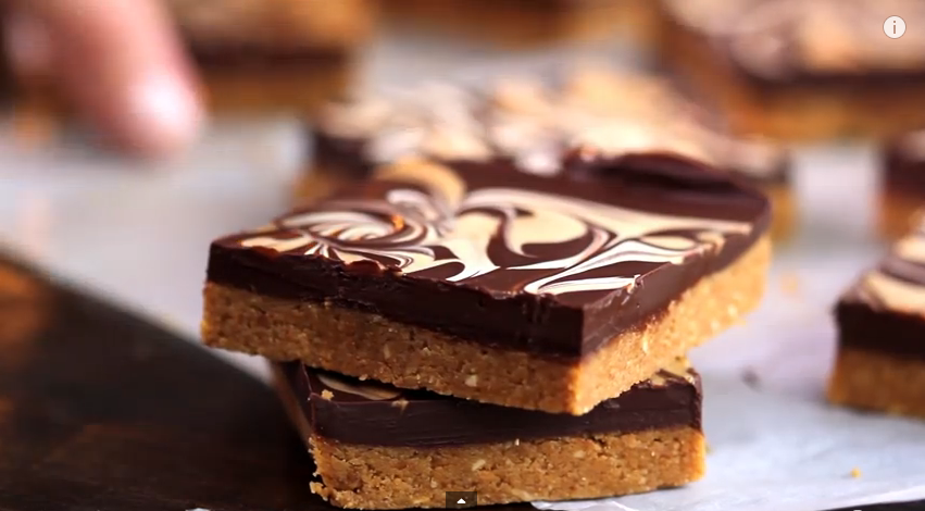 receta casera hecha con maní y chocolate