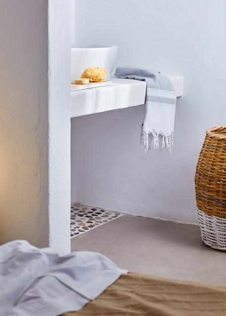 baño estilo rustico