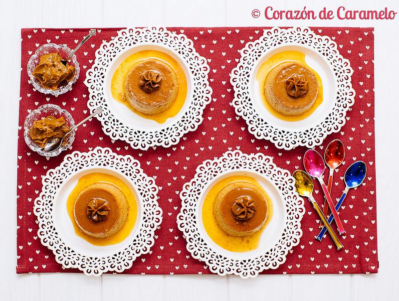 Flan de dulce de leche