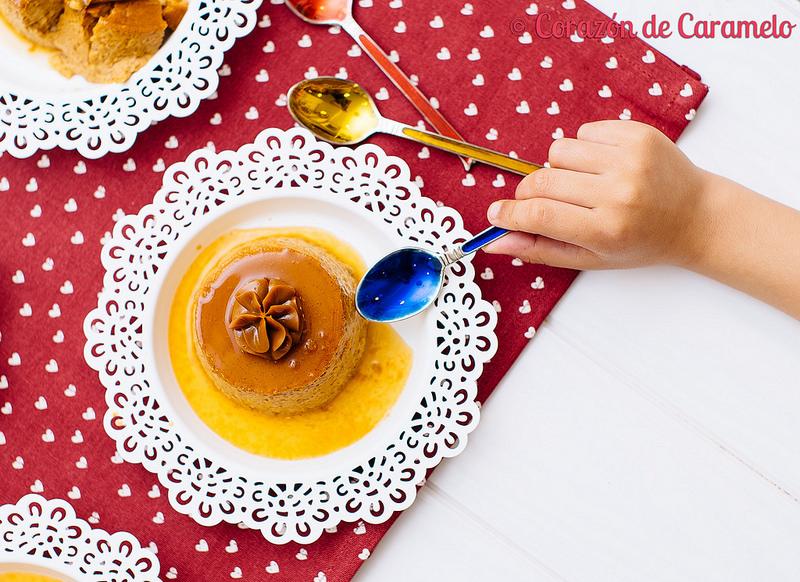 Flan de dulce de leche
