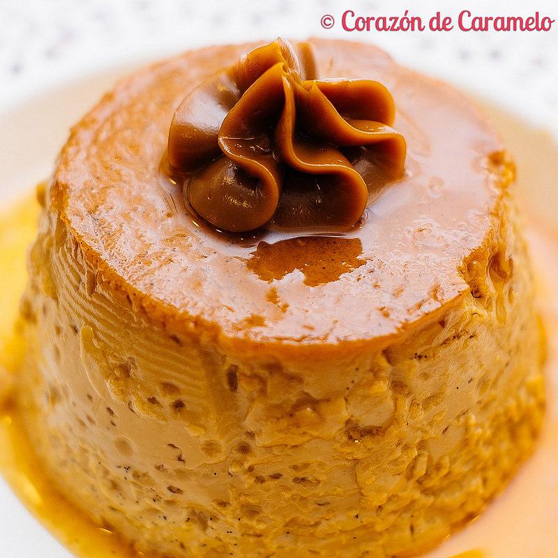Flan de dulce de leche