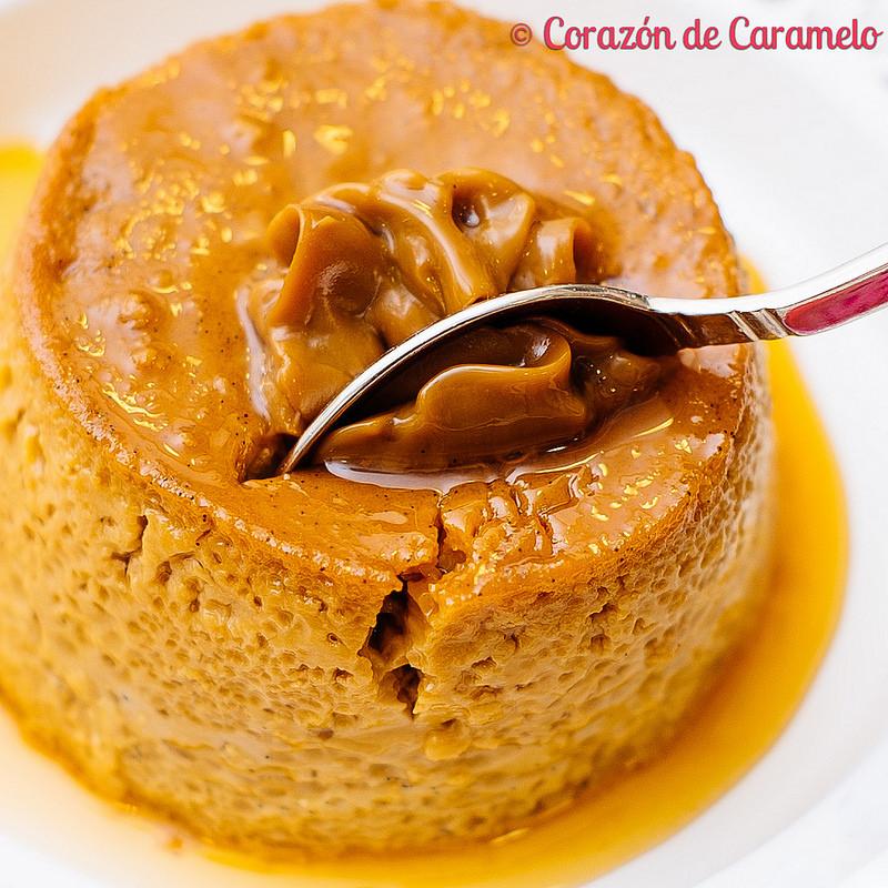 Flan de dulce de leche