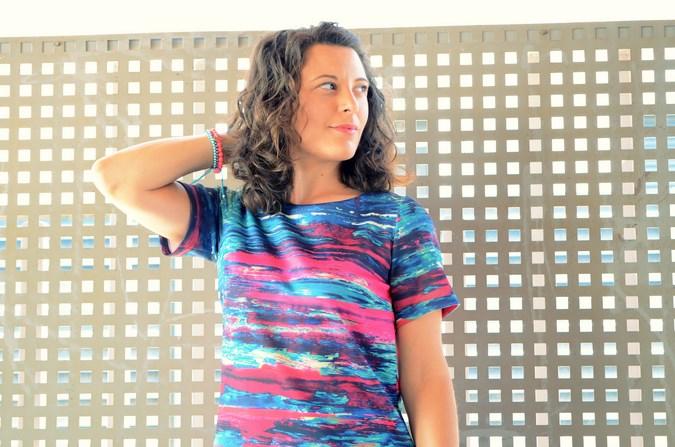 Mi vestido azul - Fuchsia and turquoise  (2)