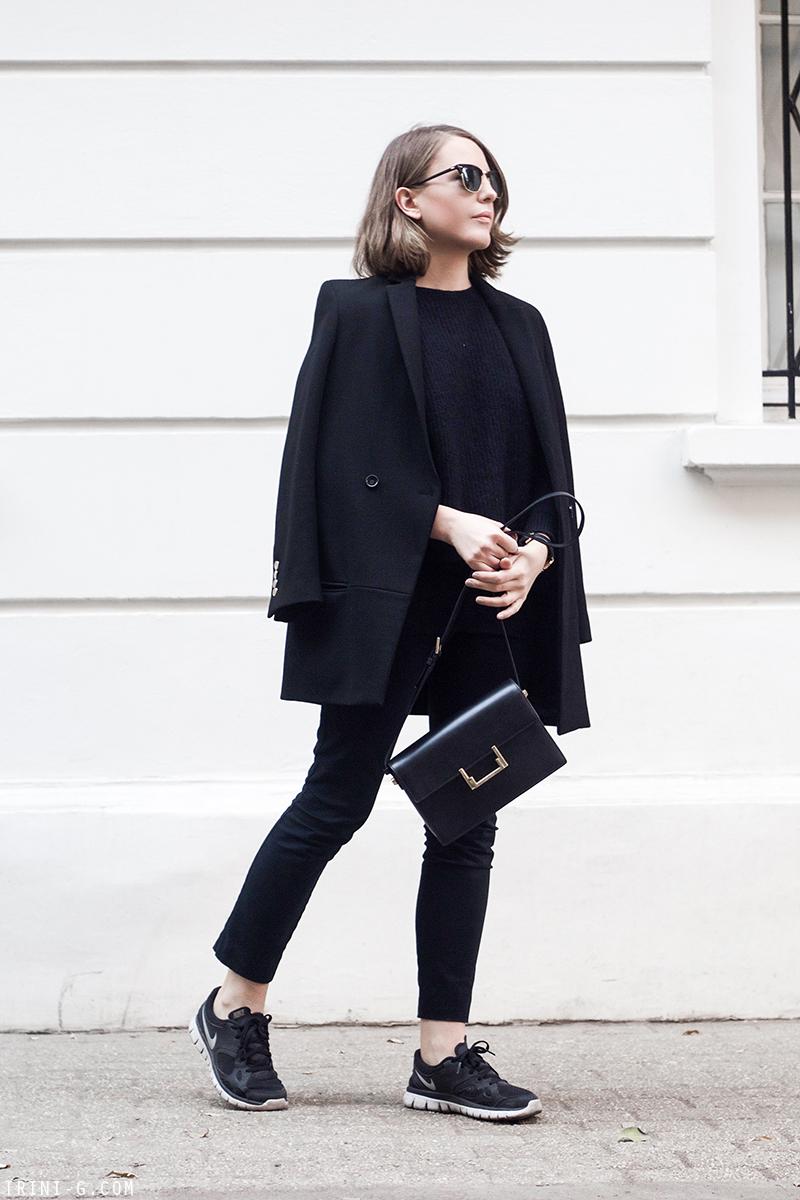 Trini | Saint Laurent Lulu bag Nike Flex sneakers