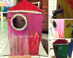 nave espacial de cajas de cartón 