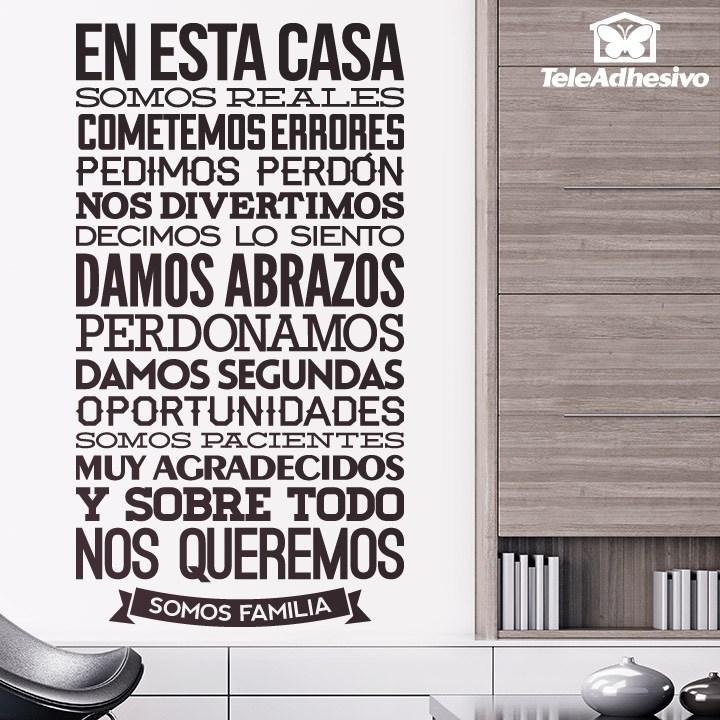 Vinilos Decorativos: Somos Reales 1