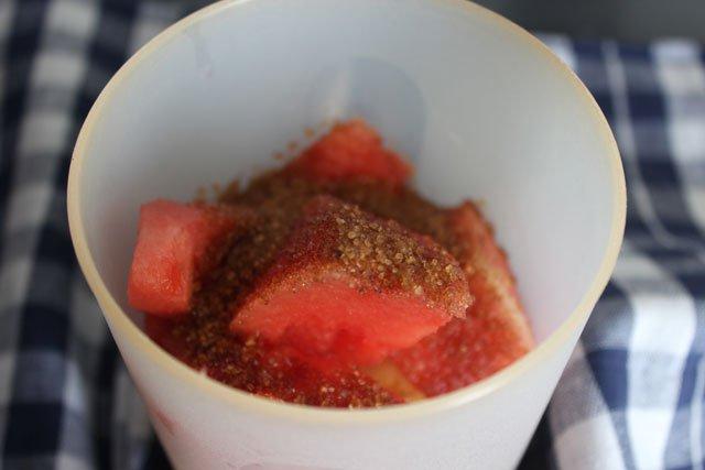 ingredientes del batido de frutas