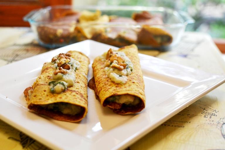 panqueques de zanahoria rellenos