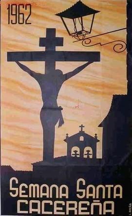 Cartel de la Semana Santa de Cáceres 1962