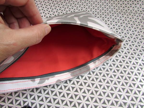 Cartera de mano cremallera interna