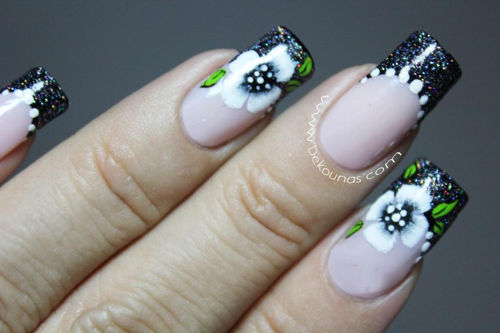 Decoración de uñas flores2-2