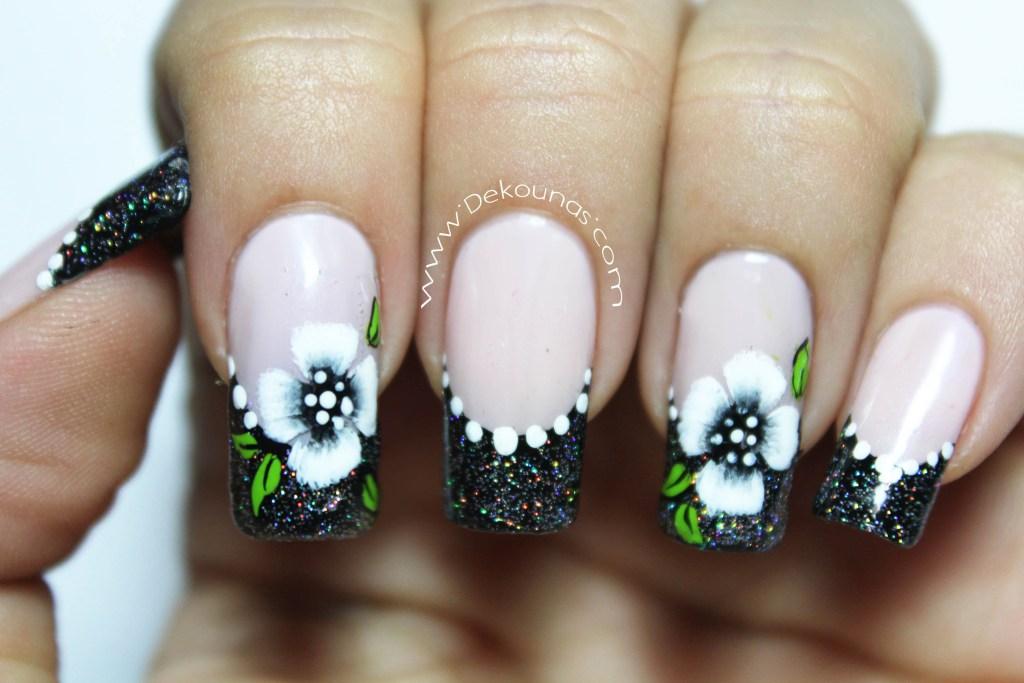 Decoración de uñas flores-1