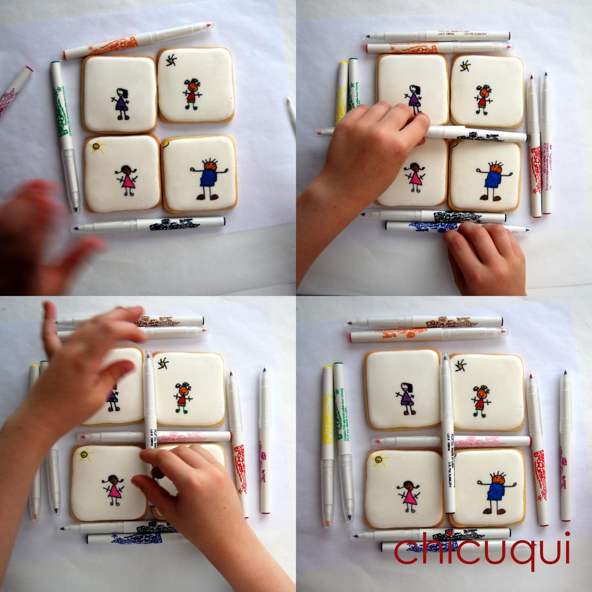 galletas decoradas con niños verano playa chicuqui.com