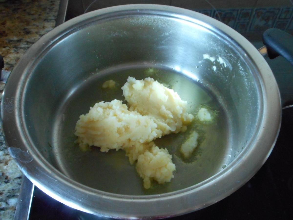 Puré queso revuelto