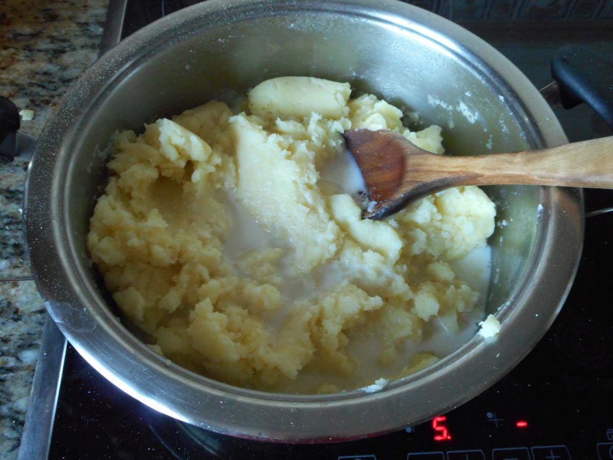 Puré queso revuelto