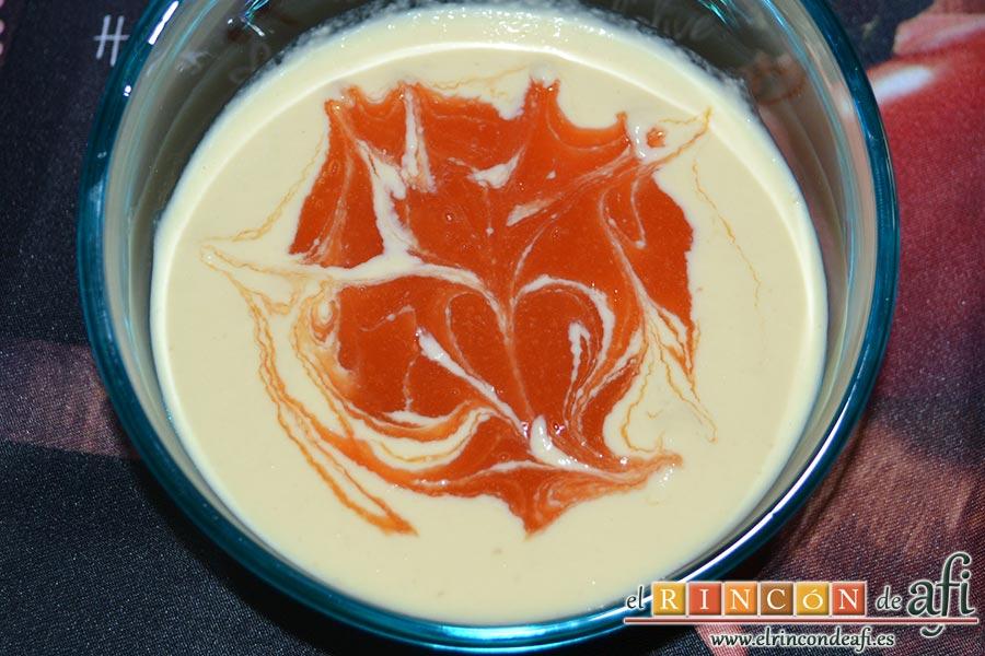 Crema de papaya, sugerencia de presentación