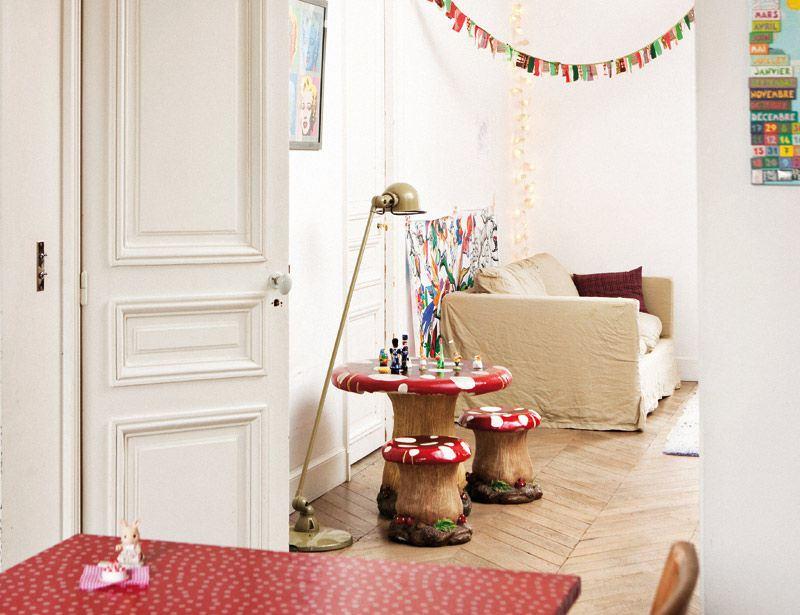 Mesitas con forma de setas