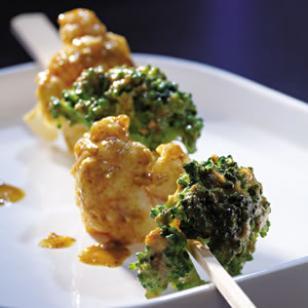 Satay de verduras. Foto: eatingwell.com