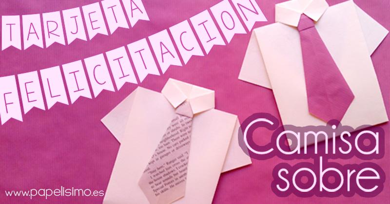 Como-hacer-tarjeta-con-forma-de-camisa-y-corbata-origami