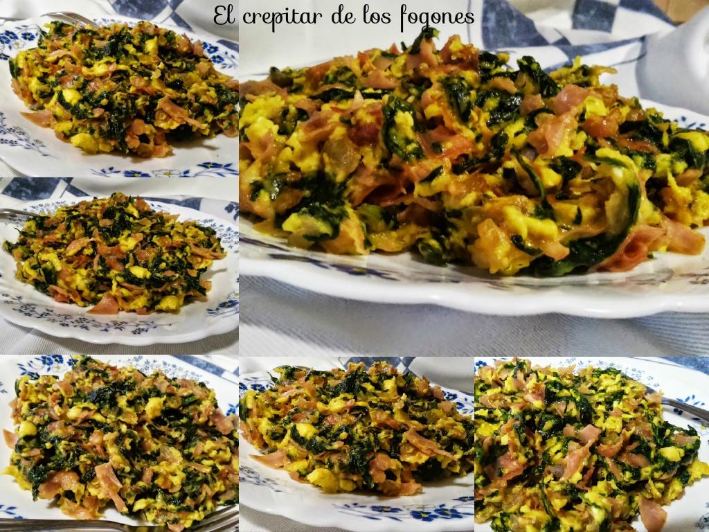 Revuelto de acelgas con queso