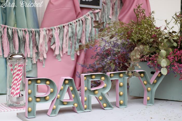 letras de carton para fiestas