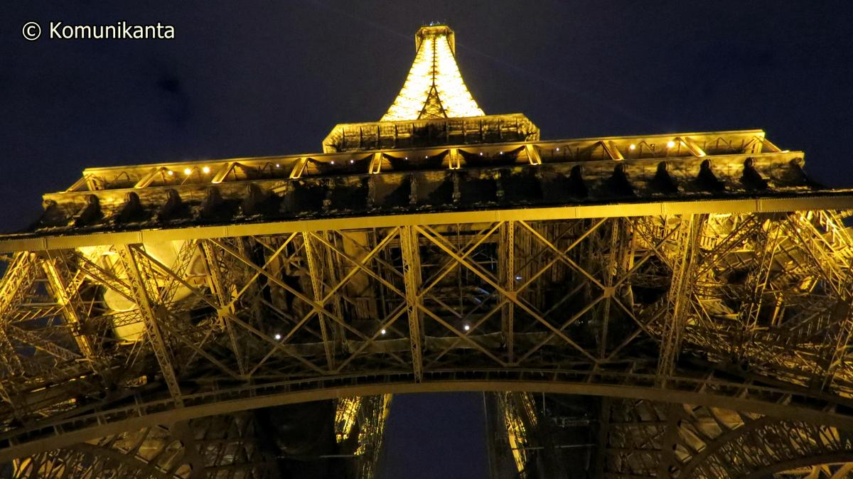 Vista nocturna: Torre Eiffel
