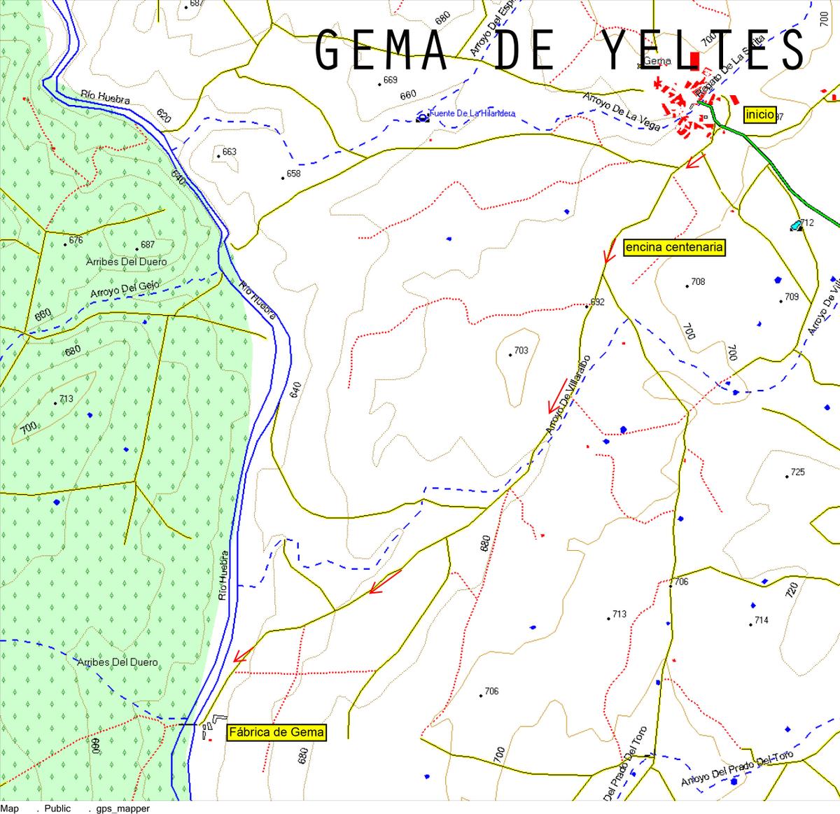 Croquis del paseo hasta el molino de Gema
