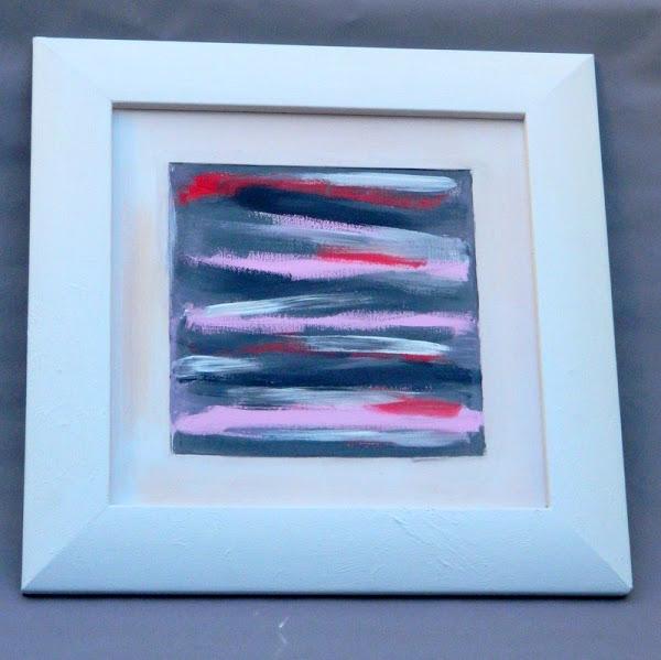 Un cuadro reciclado para una decoración frugal.