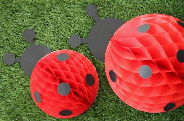 mariquitas de papel para cumpleaños