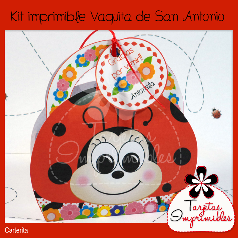 Cajita carterita vaquita de san antonio