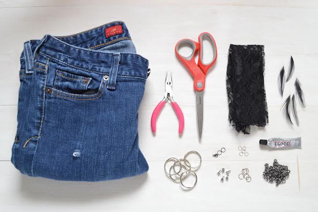 collar jeans materiales