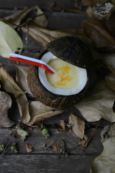 piña colada en su coco tererecetas 02