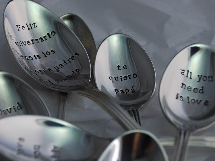 cucharas con mensaje