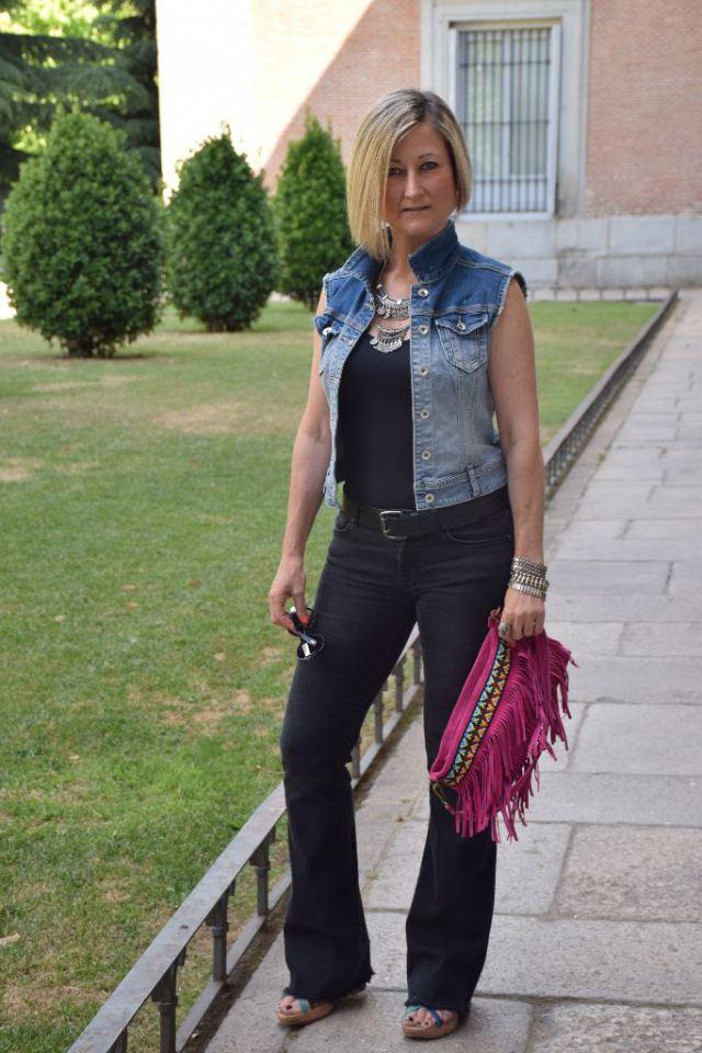 total black and denim