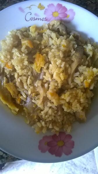 arroz al curry vegano