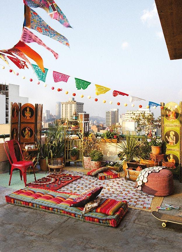 Terrazas bohemias para el verano
