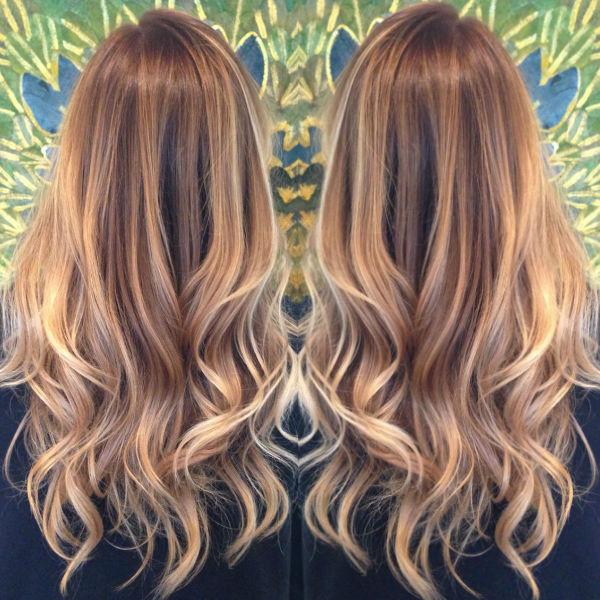 Brown-ombre-balayage-hairstyle-with-blonde-highlight-trend-of-2015