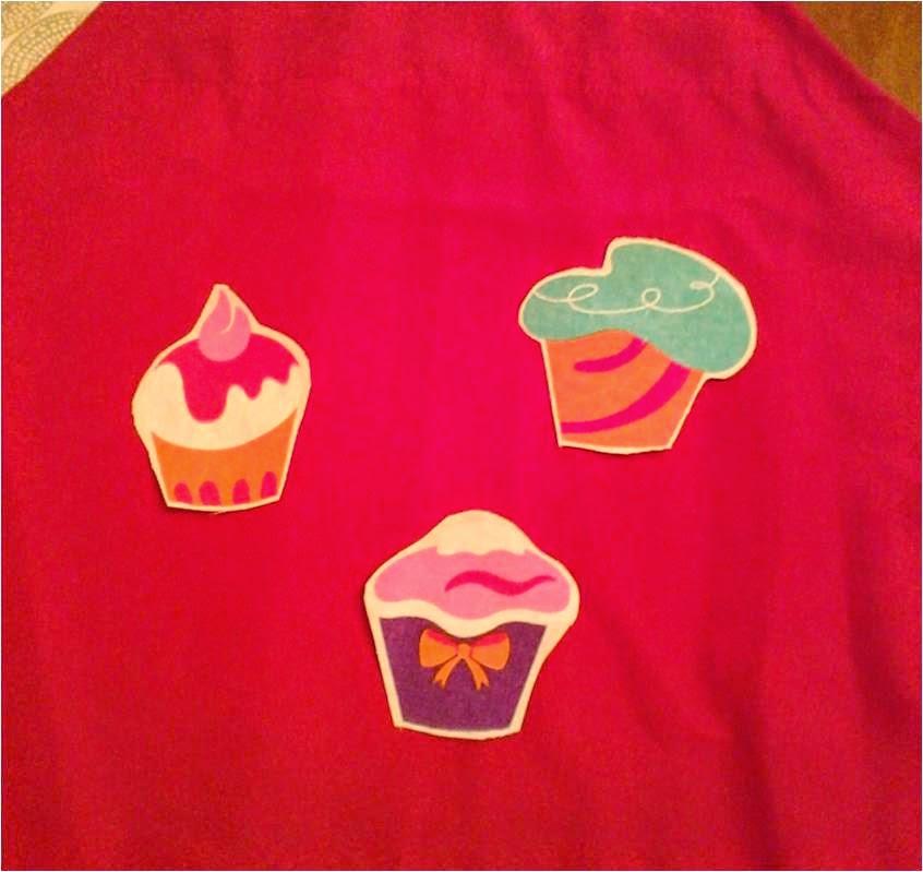 Manualidades Caseras Faciles Delantar de Cup Cake de colores 