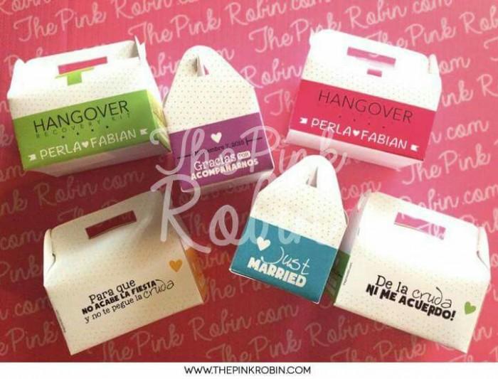 kit de emergencias para despedidas en cajitas