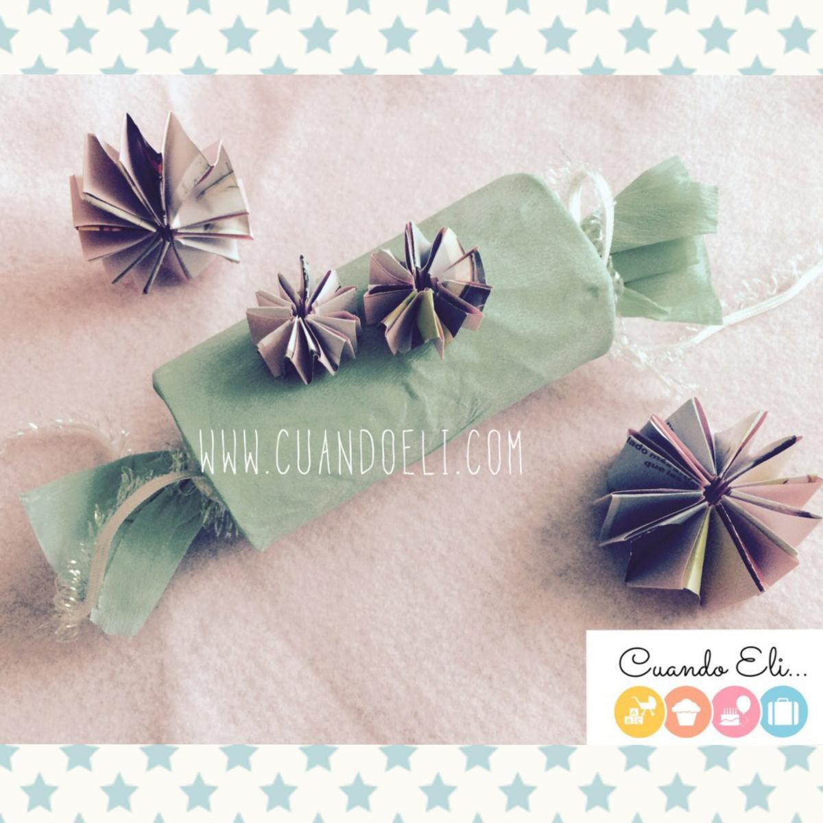 Porta dulces de tubos de cartón