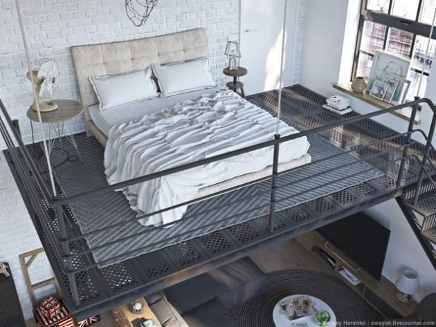 Dormitorios estilo industrial