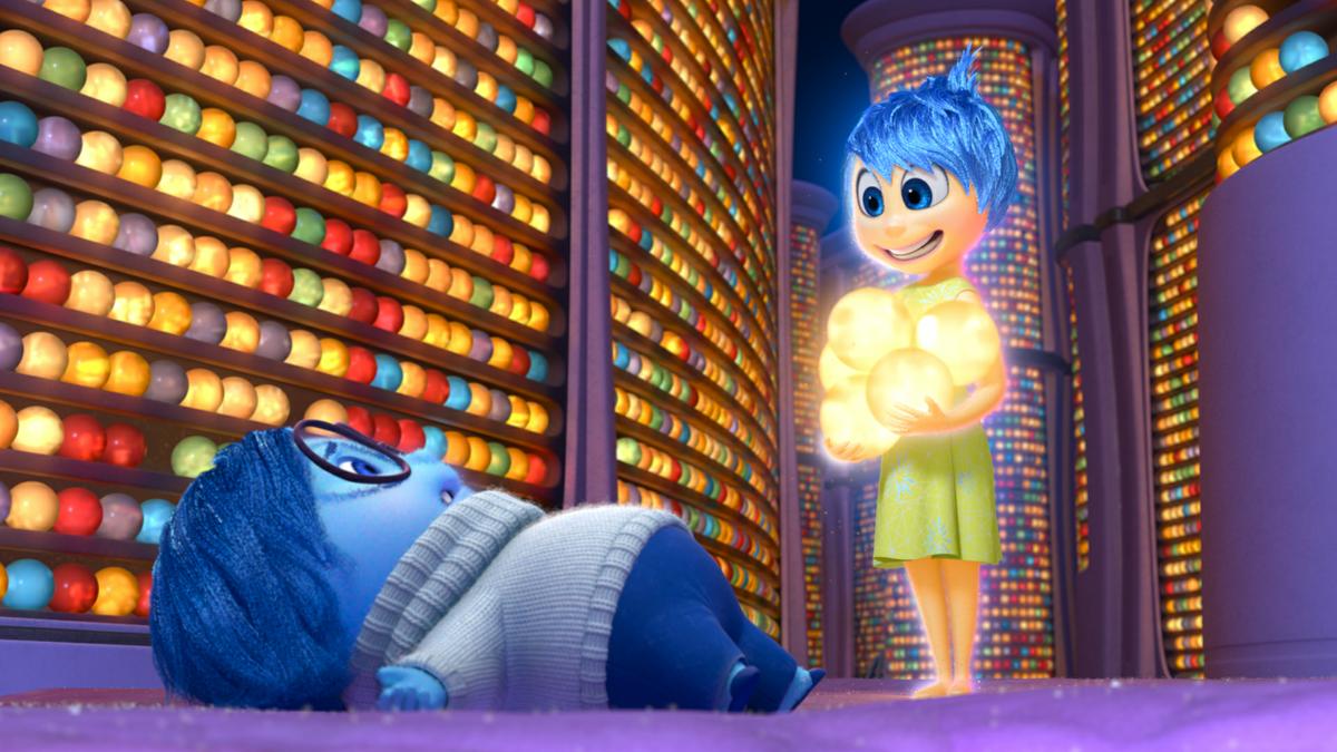 INSIDE OUT - Pictured (L-R): Sadness, Joy. ©2015 Disney?Pixar. All Rights Reserved.