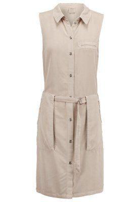 vestido camisero beige vmmiko zalando www.decharcoencharco.com