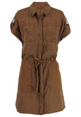 vestido camisero verde edc zalando www.decharcoencharco.com