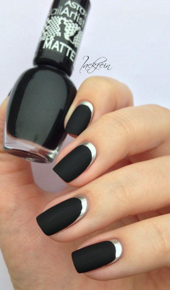 Uñas negras decoradas perfectas para toda ocasión | Belleza