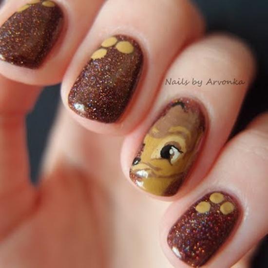 animal print en uñas cortas